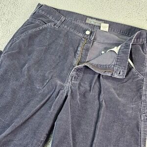 Levis Silvertab Mens 35x32 Blue Corduroy Carpenter Relaxed Fit Pants Y2K Skater